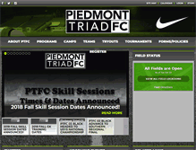 Tablet Screenshot of piedmonttriadfc.org